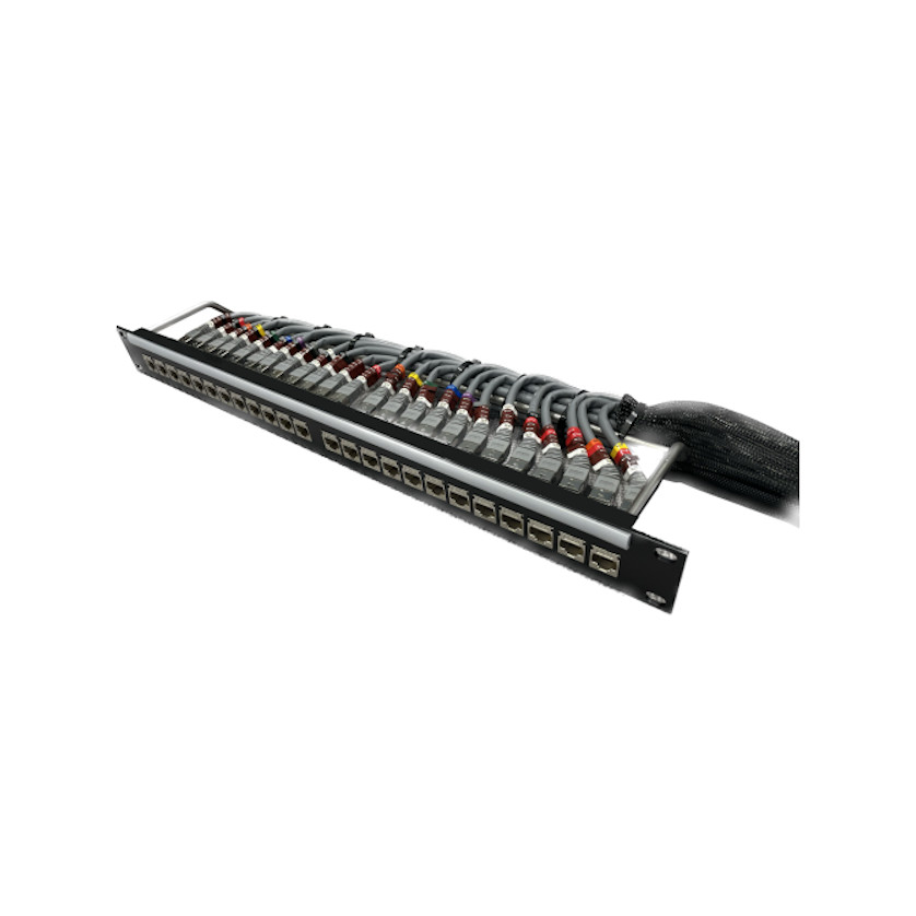 Canford CAT5E RJ45 Feedthrough Patch Panel — Screened FTP 1U